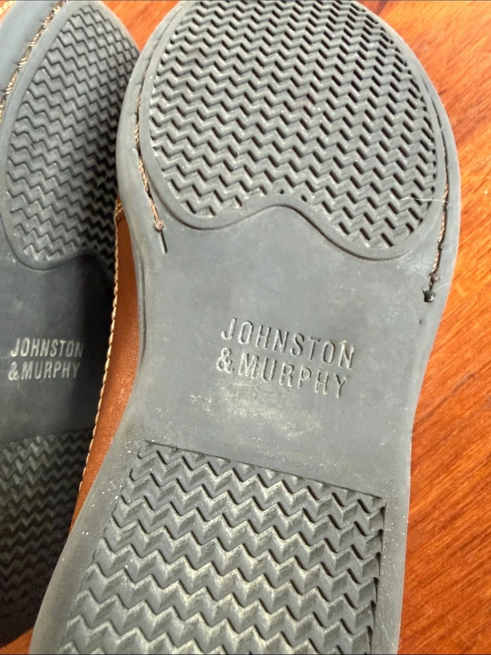 Johnston & Murphy Tan Leather Slip-On Loafers Boys Size 10